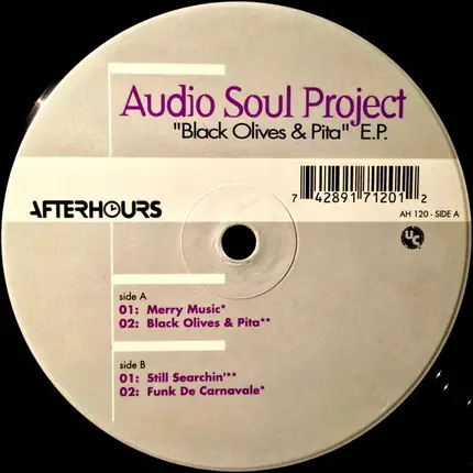 Audio Soul Project - Black Olives & Pita E.P.