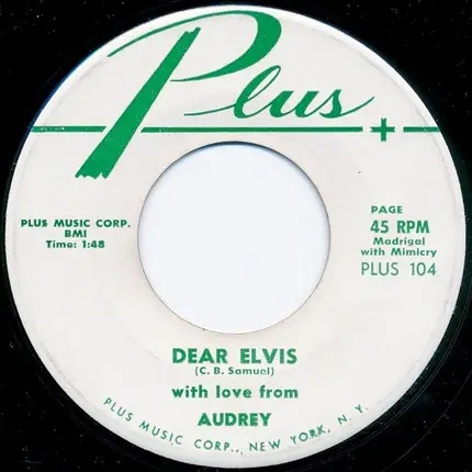 Audrey - Dear Elvis