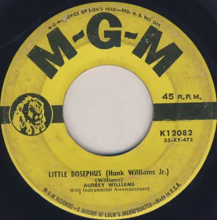 Audrey Williams - Little Bosephus (Hank Williams Jr.) / Windows Of The Past