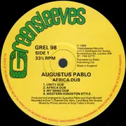 LP - Augustus Pablo - Africa Must Be Free... By 1983 Dub