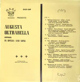 Augusta Oltrabella - In Opera And Song