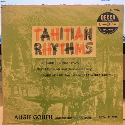 Augie Goupil And His Royal Tahitians - Tahitian Rhythms