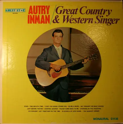 Autry Inman - Great Country & Western Singer