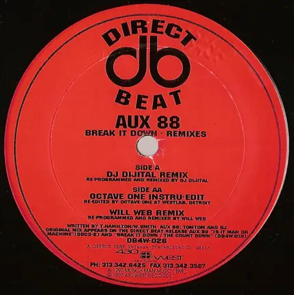 Aux 88 - Break It Down (Remixes)