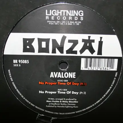 Avalone - No Proper Time Of Day