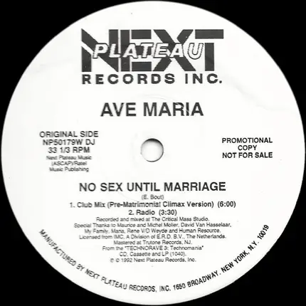 Ave Maria - No Sex Until Marriage