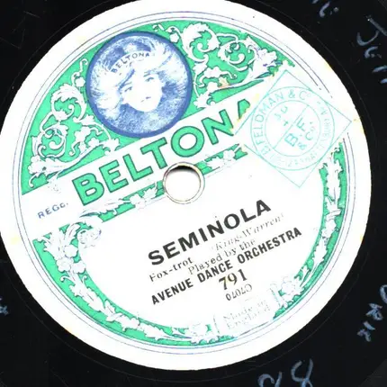 Avenue Dance Orchestra - Seminola / The Toy Drum Major