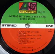 LP - Average White Band & Ben E. King - Benny And Us - US PRESS