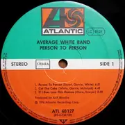 Double LP - Average White Band - Person To Person