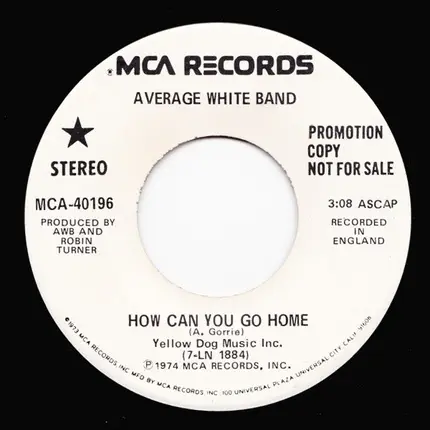 Average White Band - How Can You Go Home