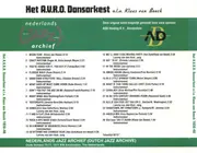 CD - AVRO Dansorkest O.l.v. Klaas Van Beeck - Het A.V.R.O. Dansorkest O.l.v. Klaas Van Beeck (26 Opnamen Uit De Periode 1938-'40) - Mono
