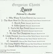 CD - Avscvltate - Gregorian Chants - Songs Of Queen