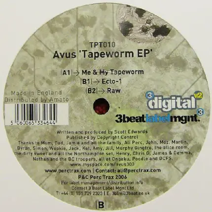 Avus - Tapeworm EP