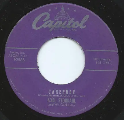 Axel Stordahl Orchestra - Long, Long, Long