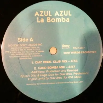 Azul Azul - La Bomba (Diaz Bros. Remixes)