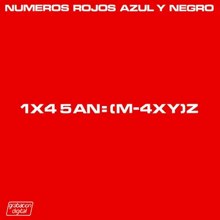 Azul Y Negro - Números Rojos