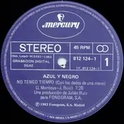 12'' - Azul Y Negro - No Tengo Tiempo (Con Los Dedos De Una Mano)