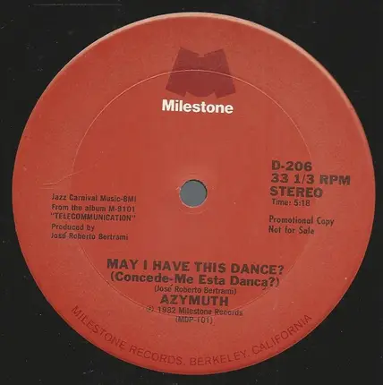 Azymuth / Jeanie Tracy - May I Have This Dance (Concede-Me Esta Danca?) / I'm Your Jeanie