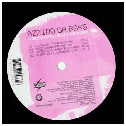 Azzido Da Bass - Strobelightz