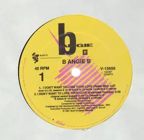 B Angie B - i don't want to lose your love