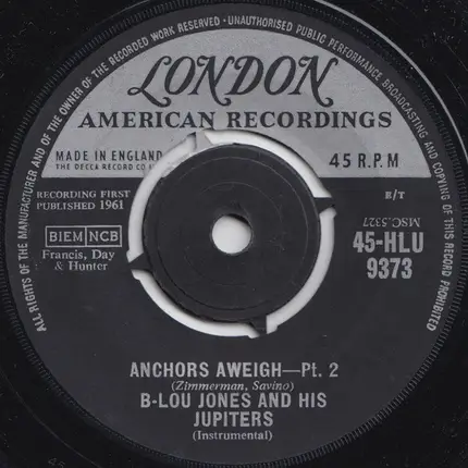 B-Lou Jones And His Jupiters - Anchors Aweigh