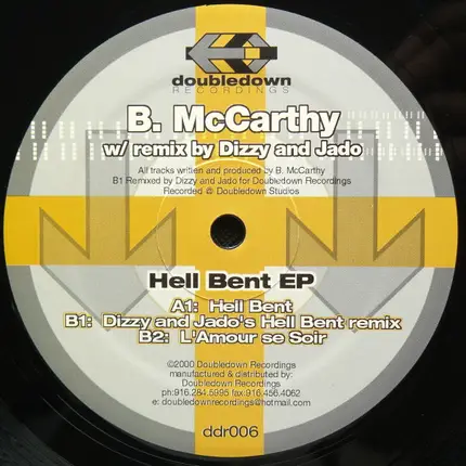 B. McCarthy - Hell Bent EP