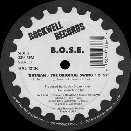 B.O.S.E. - Batman  / The Original Swing