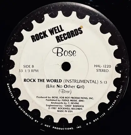 B.O.S.E. - Rock The World (Like No Other Girl)