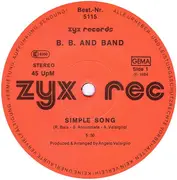 12inch Vinyl Single - B.B. & Band - Simple Song / Wanna Be Free