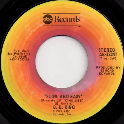 B.B. King - Slow And Easy / I Wonder Why