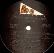 LP - B.B. King - To Know You Is To Love You