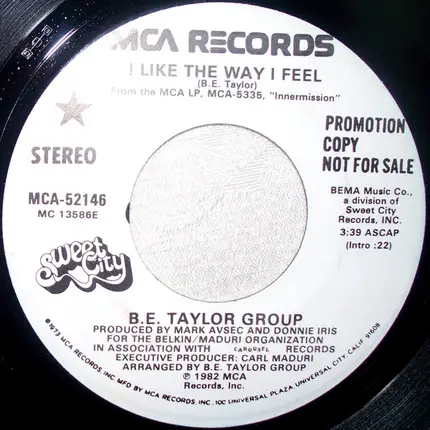 B.E. Taylor Group - I Like The Way I Feel