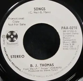 B.J. Thomas - Songs