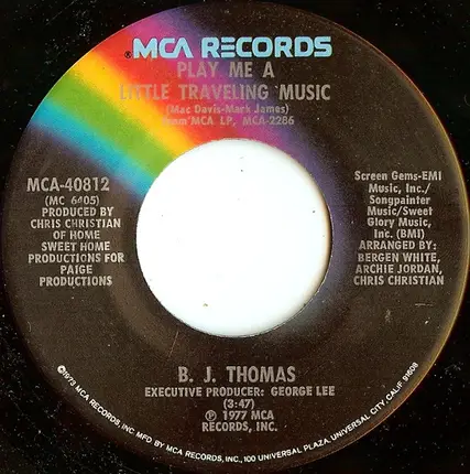 B.J. Thomas - Still The Lovin' Is Fun / Play Me A Little Traveling Music