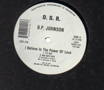 B.P. Johnson - I Believe In The Power Of Love