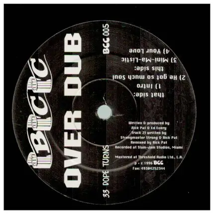 Overdub - He Got So Much Soul