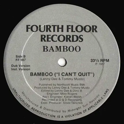 Bamboo - Bamboo ('I Can't Quit')