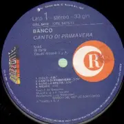 LP - Banco - Canto Di Primavera