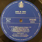 LP - Banda Taurina Dirigida Por Ricardo Dorado Y Ricardo Vidal - Tarde De Toros - Pasodobles Toreros - Olés, Ambiente Y Aplausos Grabados En La Plaza De Toros De Madrid