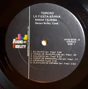 LP - Banda Taurina - ¡Torero! La Fiesta Brava, Vol. 3