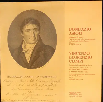 Ciampi - Sinfonia In Fa Minore / Concerto In Fa Maggiore Op. 6 N. 6 / Concerto In Sol Minore Op.6 N. 4 Per V