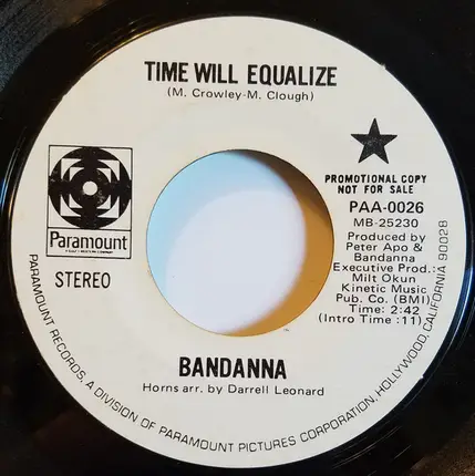 Bandanna - Time Will Equalize