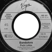 7inch Vinyl Single - Bandolero - Paris Latino / El Bandido Caballero - Silver Labels