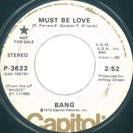 Bang - Must Be Love