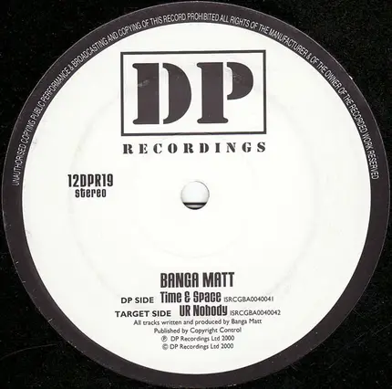 Banga Matt - Time & Space EP