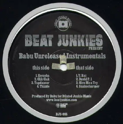 Babu - Unreleased Instrumentals