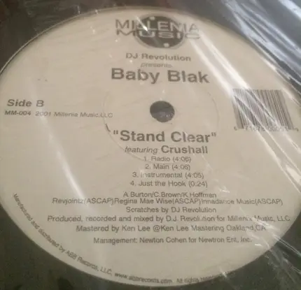 Baby Blak - DJ Révolution Presents... Baby Blak 'Blak Is Back' / Stand Clear