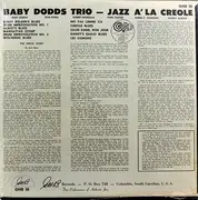 LP - Baby Dodds Trio - Jazz À La Creole
