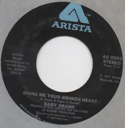 Baby Grand - Bring Me Your Broken Heart