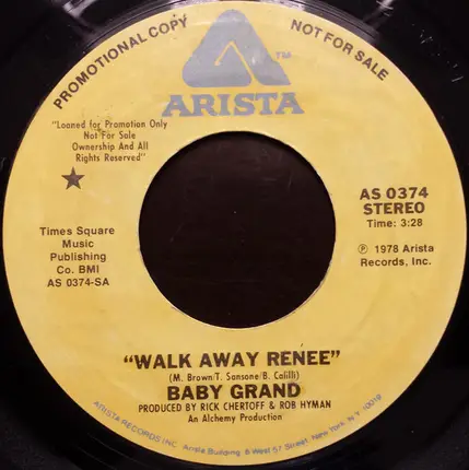 Baby Grand - Walk Away Renee (mono/stereo)